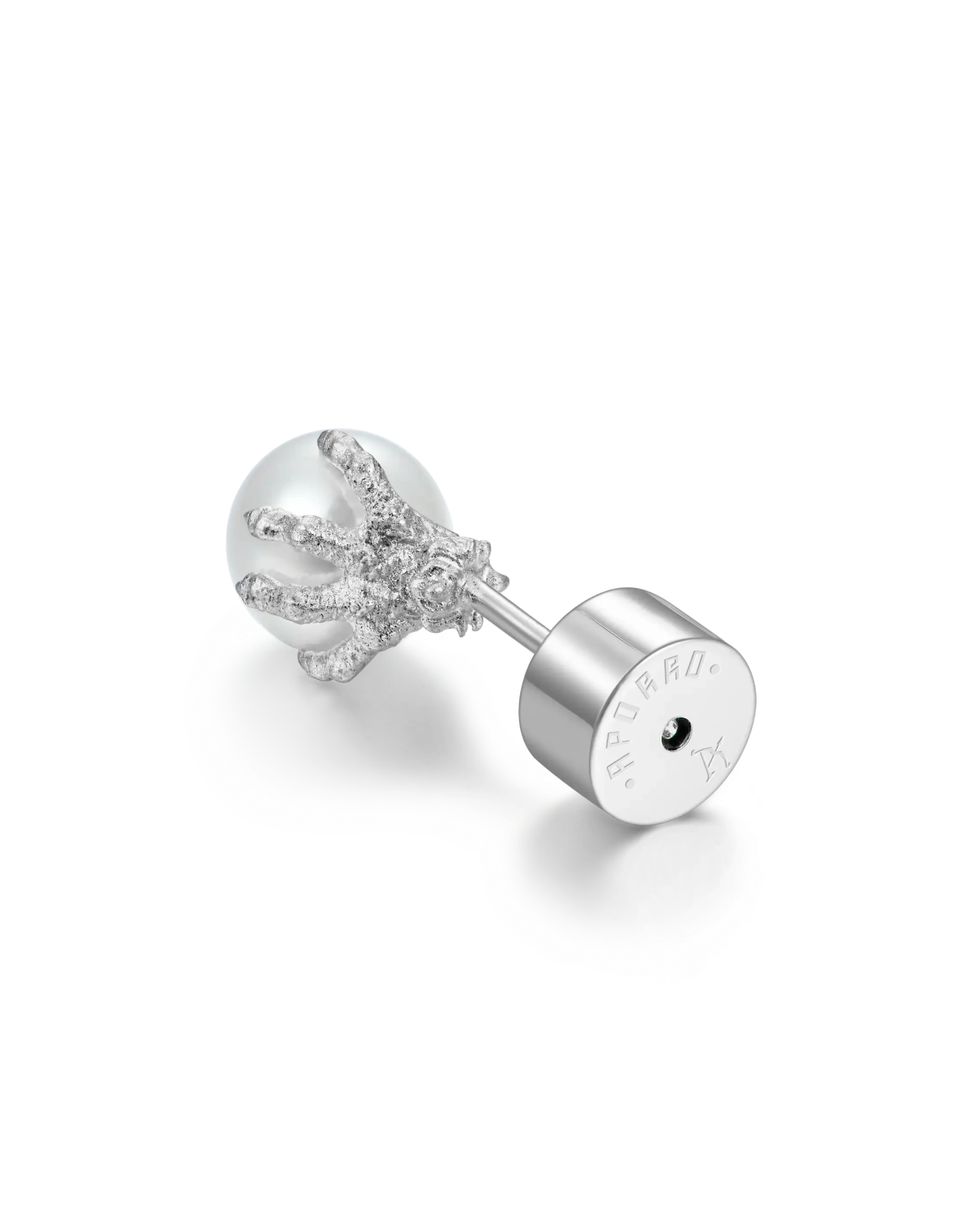 S925  WONG Dragon Pearl Stud Earring