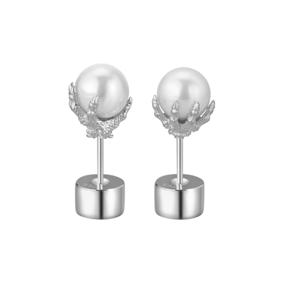 WONG Dragon Pearl Stud Earring - Single