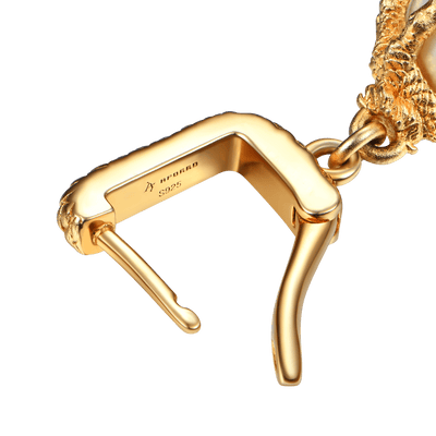 WONG Dragon Claw Pearl Dangly Earring-Single