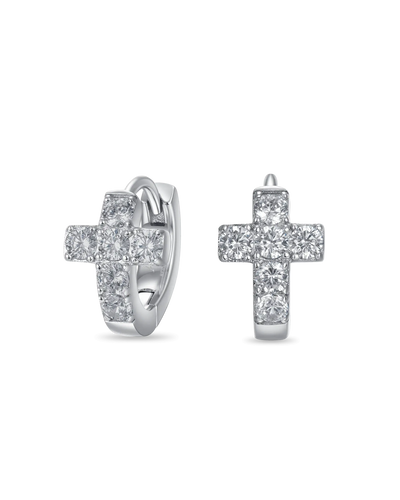 Cross Hoop Earring - Single