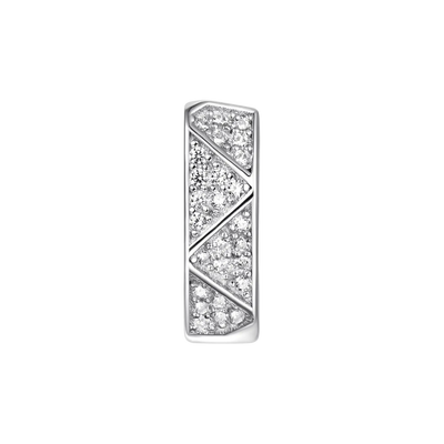 Single Pyramid Hoop Earring