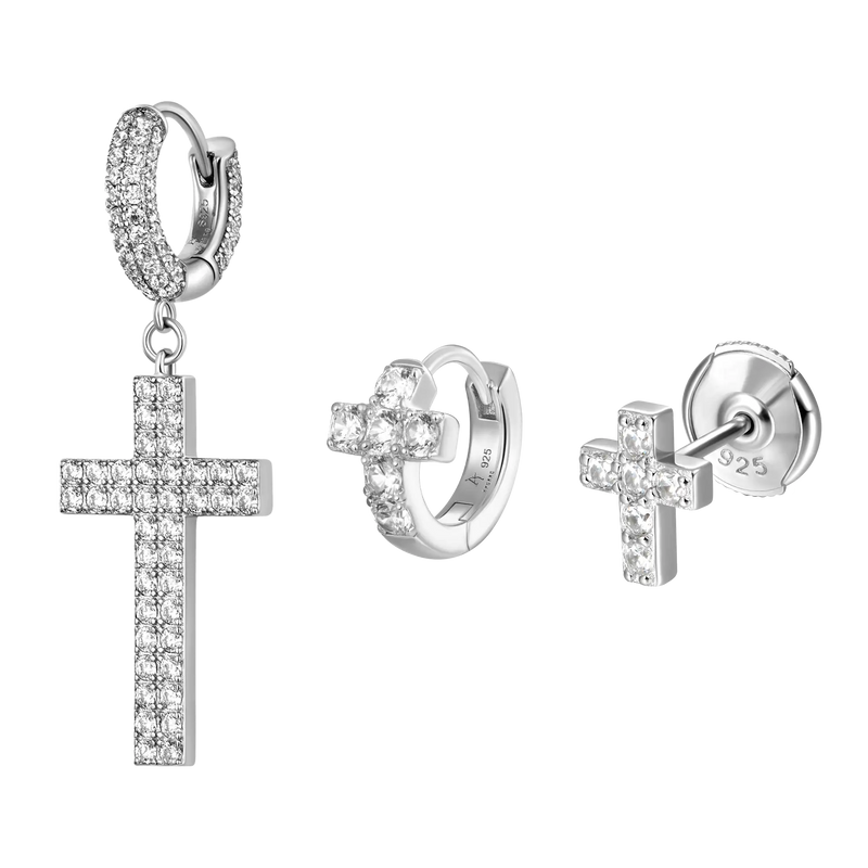 Faith Set Of 3 Earrings - APORRO