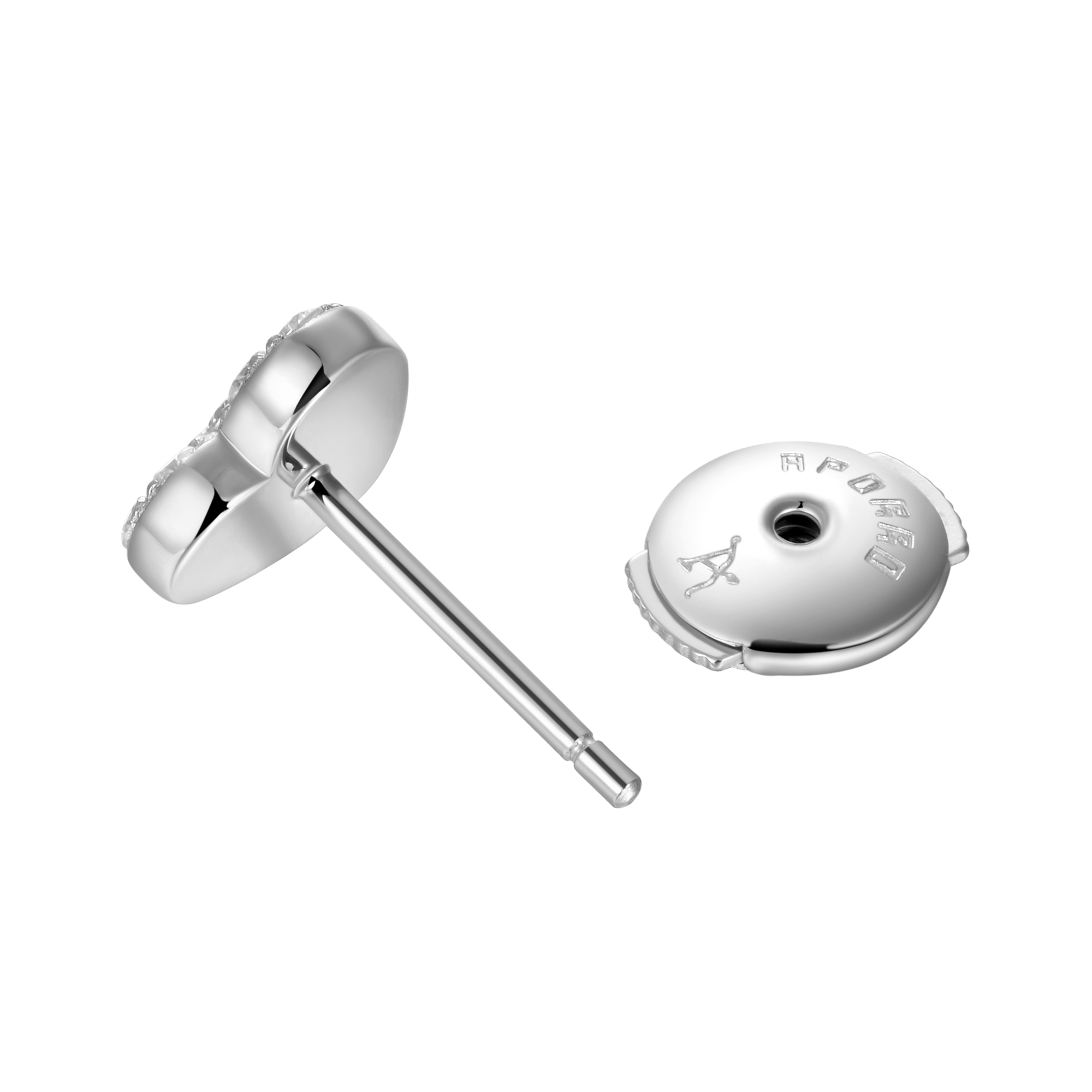 Moissanite Heart Shape Stud Earring-Single