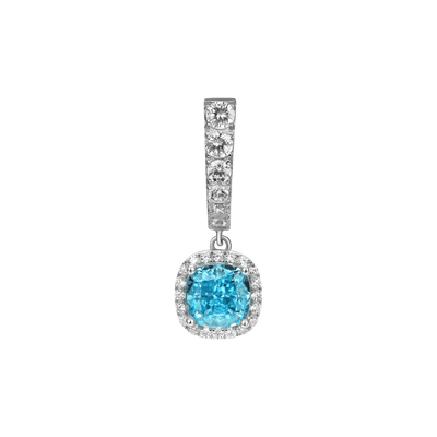 Single Crushed Ice Dangly Earring