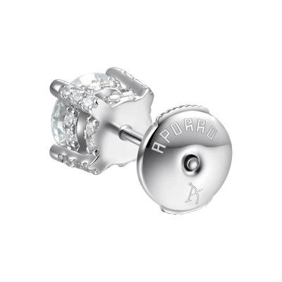 Moissanite S925 Round Cut Stud Earring