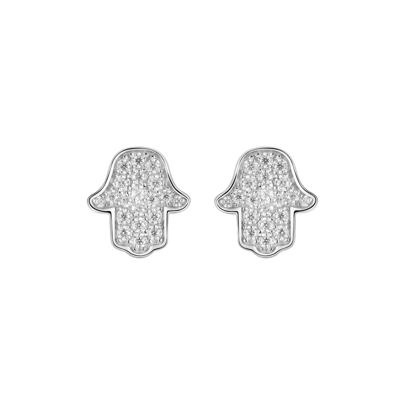 Moissanite Solitaire Hoop Earrings – Men & Women’s white gold stud earrings - APORRO