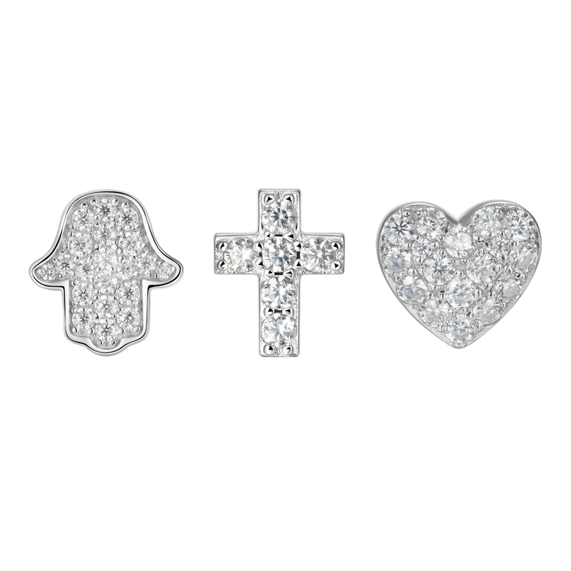 Love & Faith Set Of 3 Earrings - APORRO