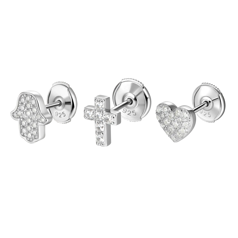 Love & Faith Set Of 3 Earrings - APORRO