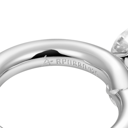 Moissanite Solitaire Hoop Earring - Single