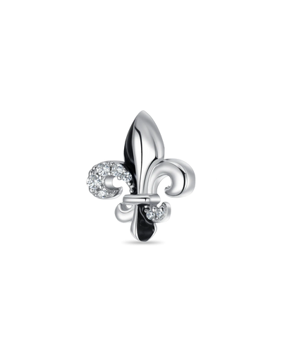 S925 Fleur de lis Stud Earring