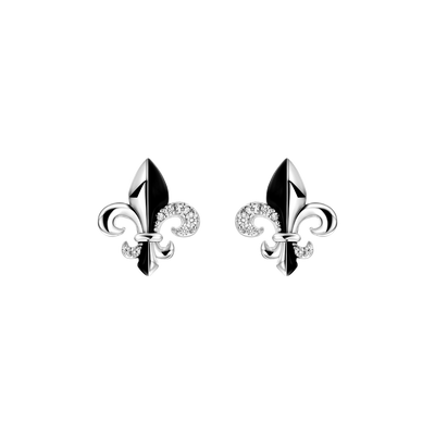 Single Fleur de lis Stud Earring