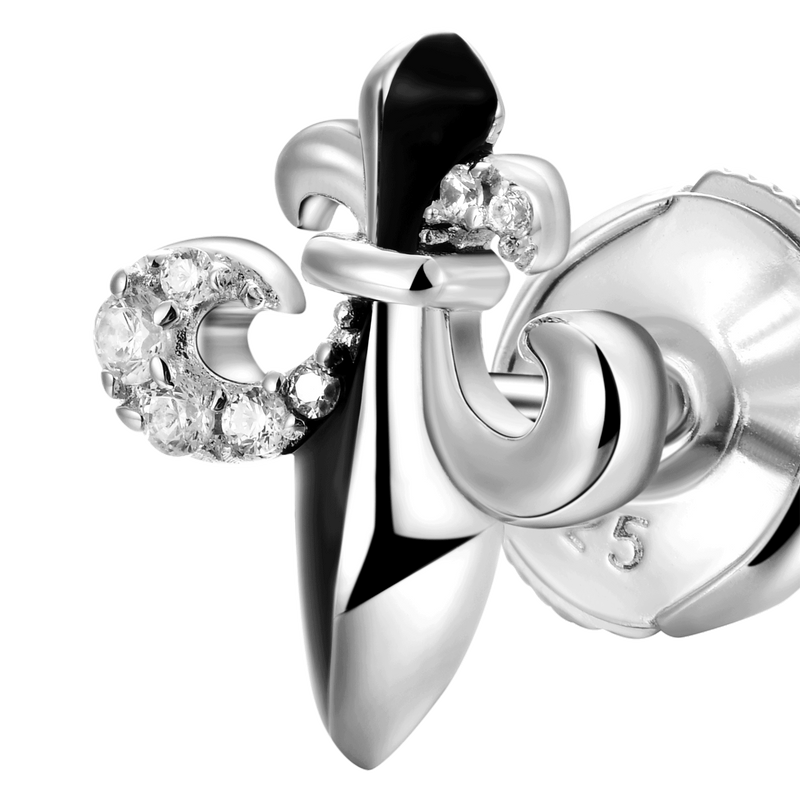 Fleur de lis Stud Earring - Single - APORRO