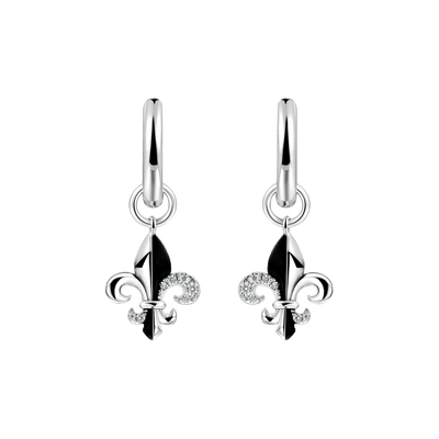 Fleur de lis Dangly Earring - Single