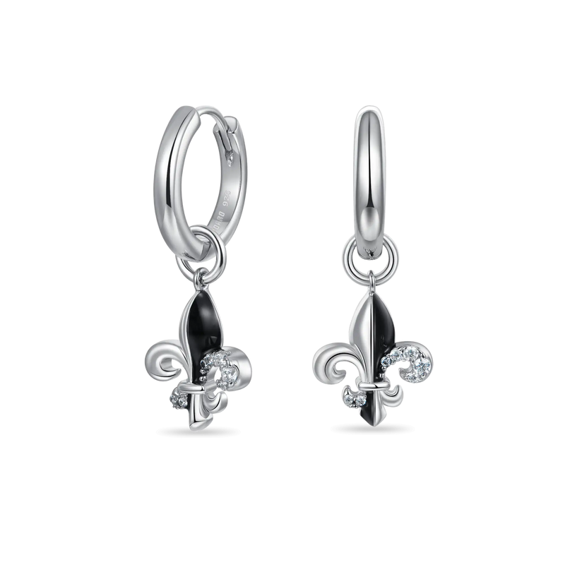 Fleur de lis Dangly Earrings - Pair - APORRO