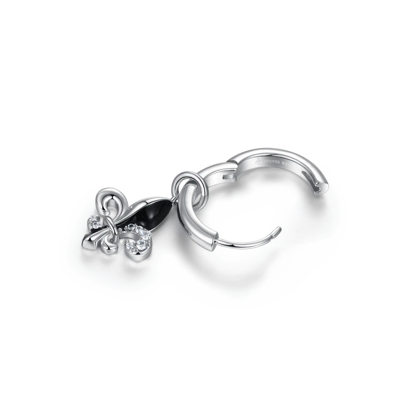 Fleur de lis Dangly Earrings-Pair - APORRO