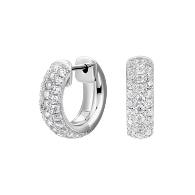 S925 Cluster Hoop Earring