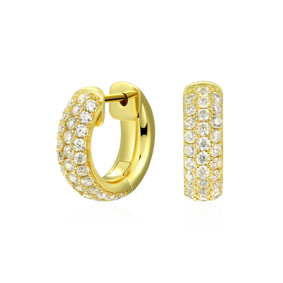 S925 Cluster Hoop Earring