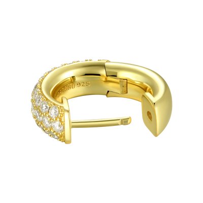 S925 Cluster Hoop Earring