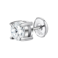 Round Cut Stud Earring