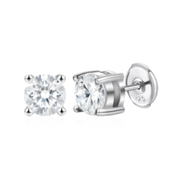 Round Cut Stud Earring