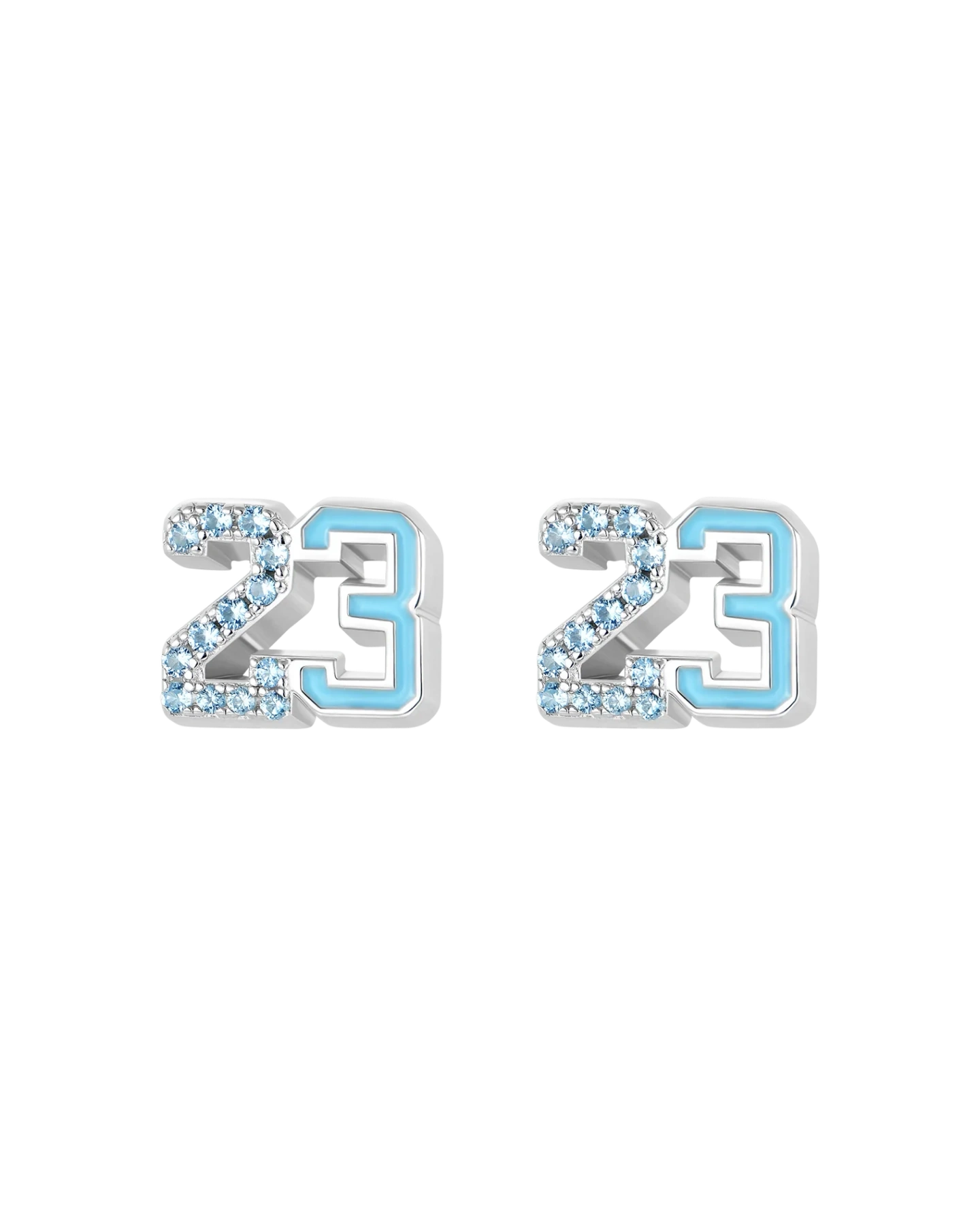 S925 Number 23 Stud Earring