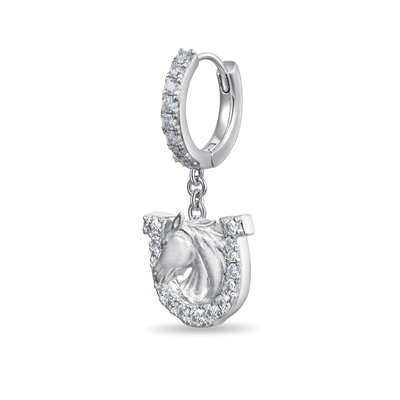 Moissanite S925 Horseshoe Dangly Earring