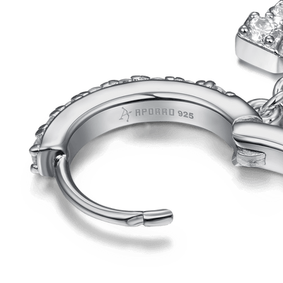 Moissanite S925 Horseshoe Dangly Earring