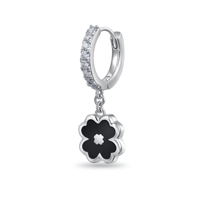 Moissanite S925 Four-leaf Clover Dangly Earring