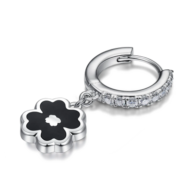 Moissanite S925 Four-leaf Clover Dangly Earring
