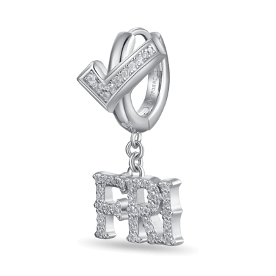 Moissanite S925 MON/FRI Dangly Earring