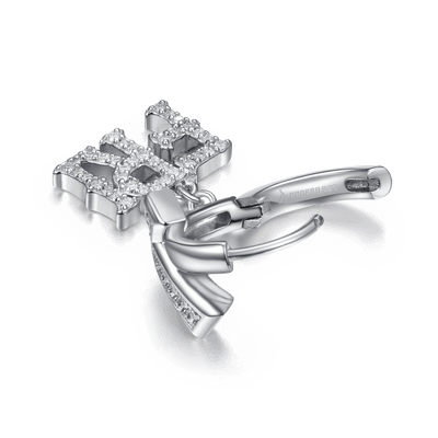 Moissanite S925 MON/FRI Dangly Earring