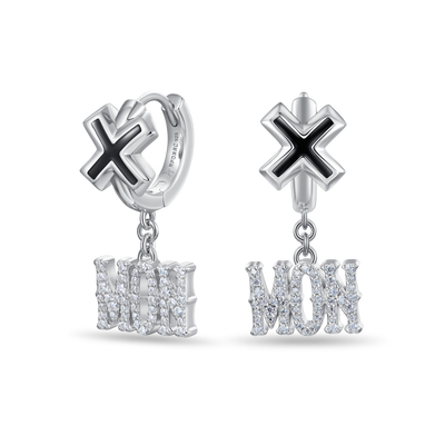 Moissanite S925 MON/FRI Dangly Earring