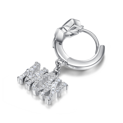 Moissanite S925 MON/FRI Dangly Earring
