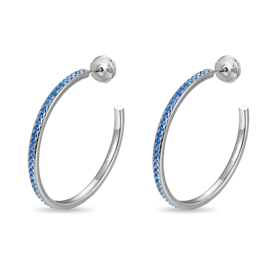 Color Gradient One Row Hoop Earring - Single