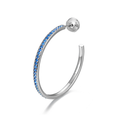 Color Gradient One Row Hoop Earring - Single