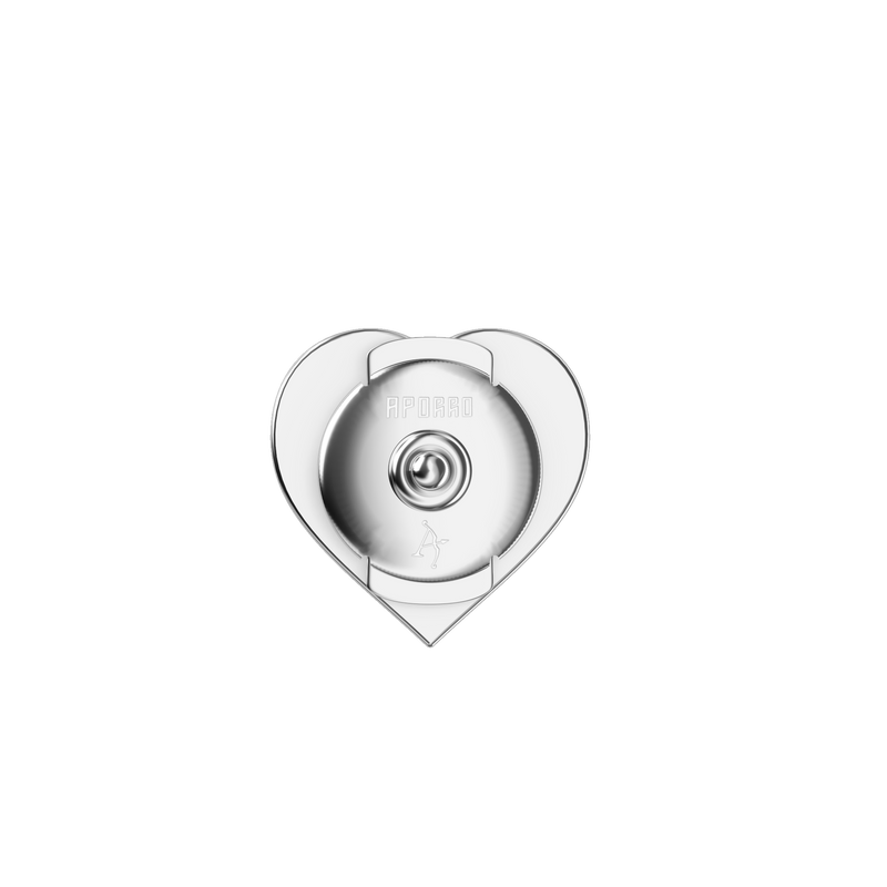 Heart Baguette Mix Halo Stud Earring - Single - APORRO