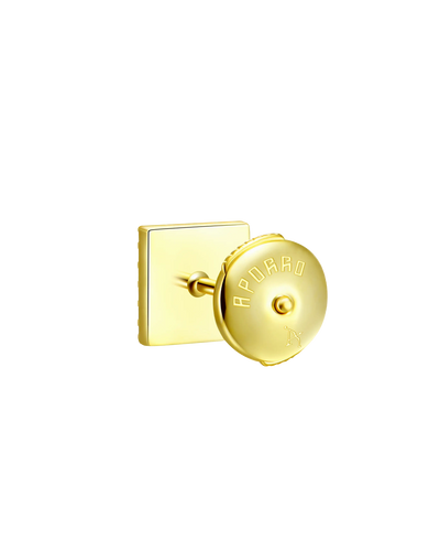 S925 Square Baguette Mix Halo Stud Earrings - Pair