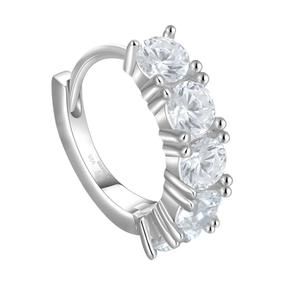 Moissanite S925 Classic Hoop Earring