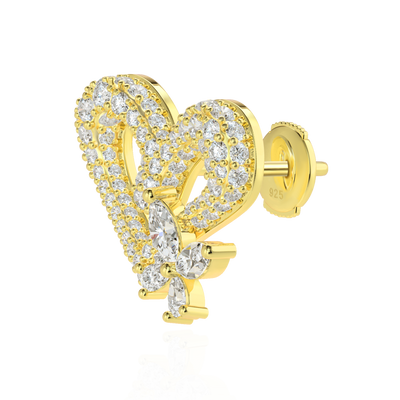 S925 Loving Grace Butterfly Stud Earring