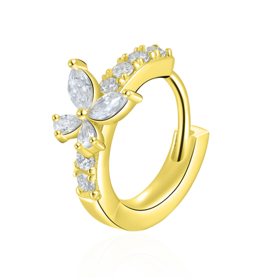 S925 Eternal Grace Butterfly Hoop Earring