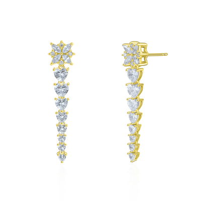 S925 Charming Heart Dop Earring