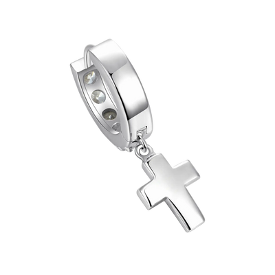 Moissanite S925 Cross Dangly Earring