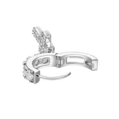 Moissanite S925 Cross Dangly Earring