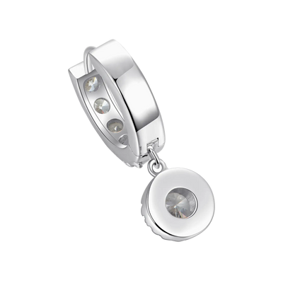 Moissanite S925 Halo Dangly Earring