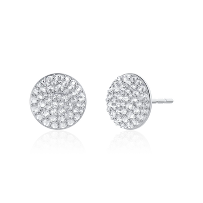 S925 Reverse Set Diamond Stud Earrings