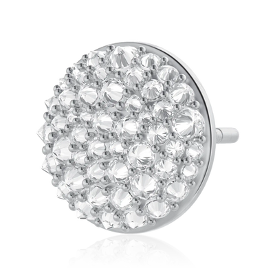 S925 Reverse Set Diamond Stud Earrings