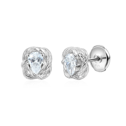 Women‘s Coiled Snake Stud Earrings