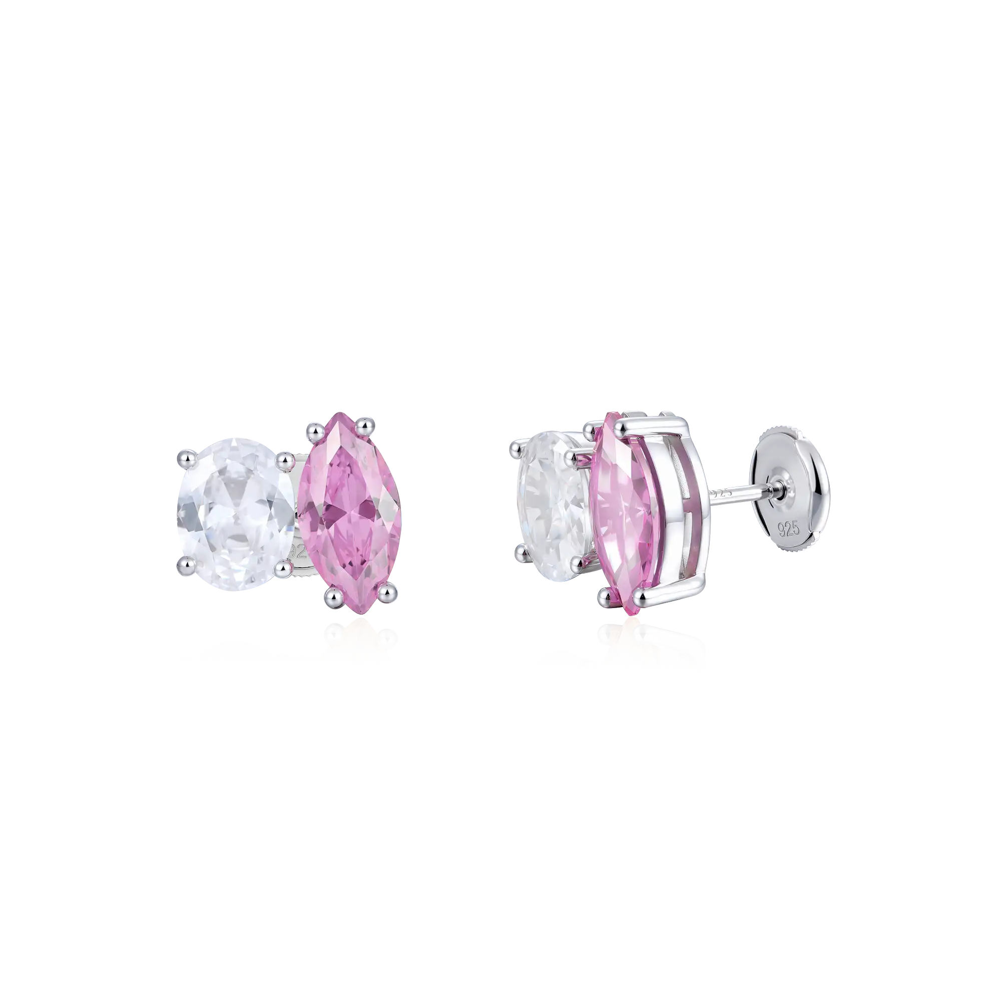 #Diamond_White + Pink Diamond ( 18k White Gold )