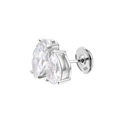 Moissanite S925 Toi et Moi Stud Earrings – Marquise & Pear
