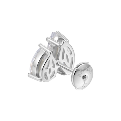 Moissanite Toi et Moi Stud Earrings – Marquise & Pear